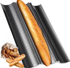 Baguette ahjuvorm, 23,5 x 38 cm hind ja info | Ahjuvormid ja küpsetustarvikud | kaup24.ee