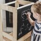 Montessori köögiabi õppetorn MeowBaby®, must цена и информация | Laste lauad ja toolid | kaup24.ee
