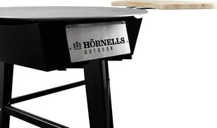 Кирпичный гриль с газовой горелкой и боковыми столиками Hörnells Outdoor 60 комплект, черный цена и информация | Грили | kaup24.ee