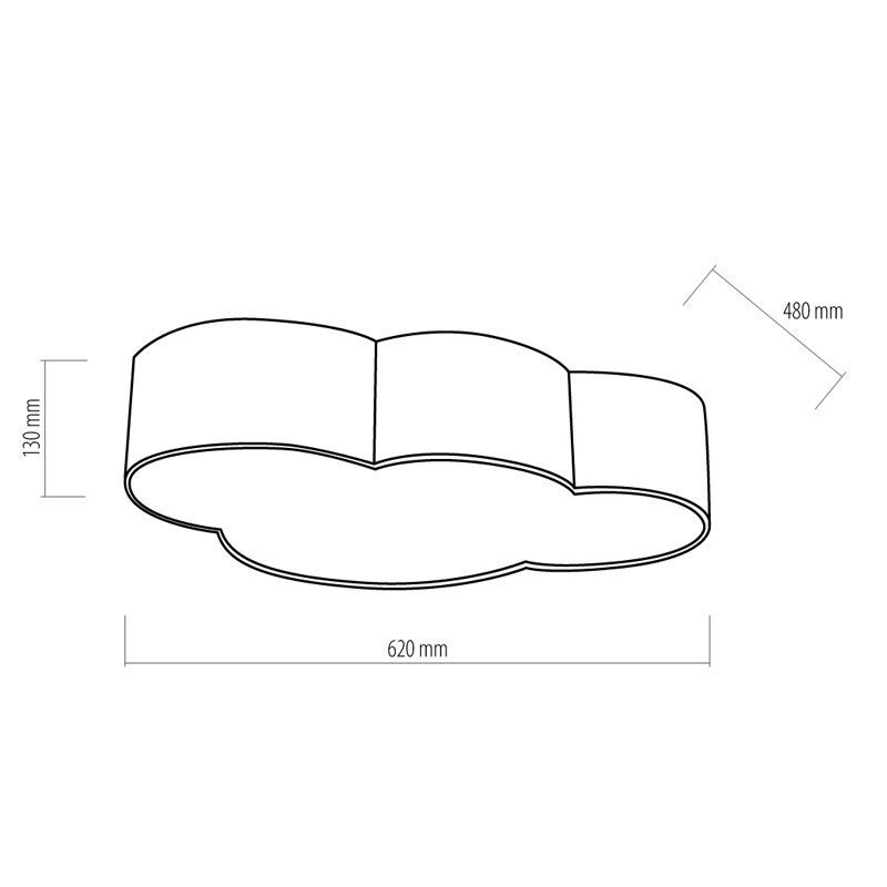 Laevalgusti TK Lighting Cloud White цена и информация | Lastetoa valgustid | kaup24.ee