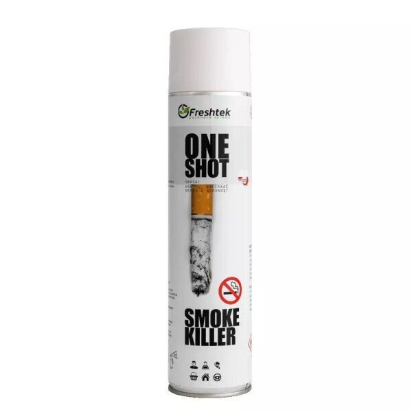 Sigaretilõhna eemaldaja Freshtek One Shot Smoke Killer, 600ml цена и информация | Autolõhnastajad | kaup24.ee