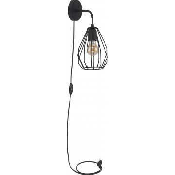 Seinavalgusti juhtmega TK Lighting Brylant Black цена и информация | Seinavalgustid | kaup24.ee