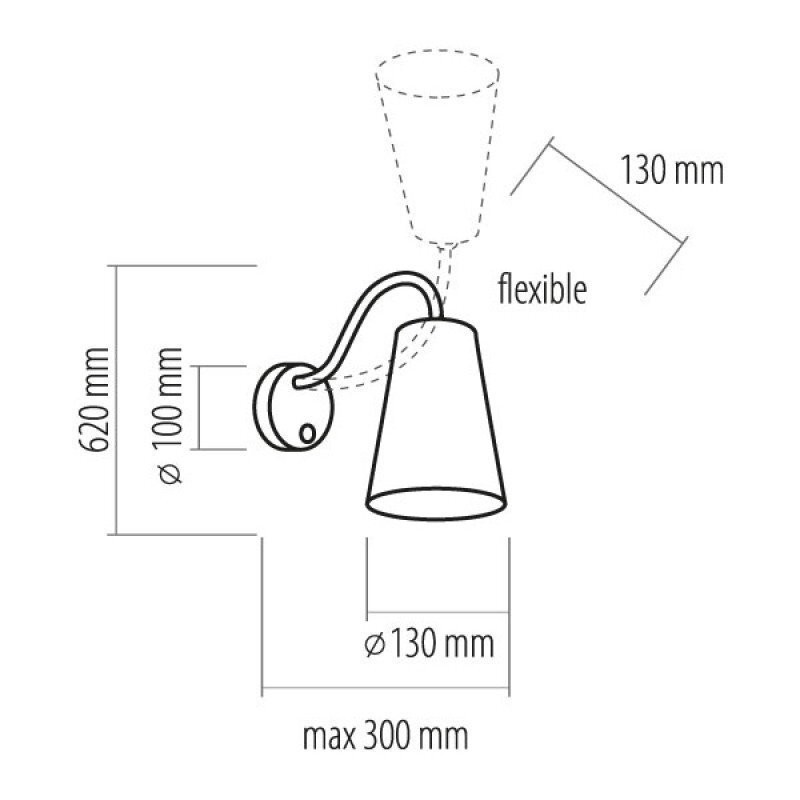 Seinavalgusti TK Lighting Wire Gray hind ja info | Seinavalgustid | kaup24.ee