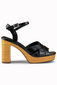 Naiste sandaalid 63919 Primohurt, mustad цена и информация | Naiste sandaalid | kaup24.ee