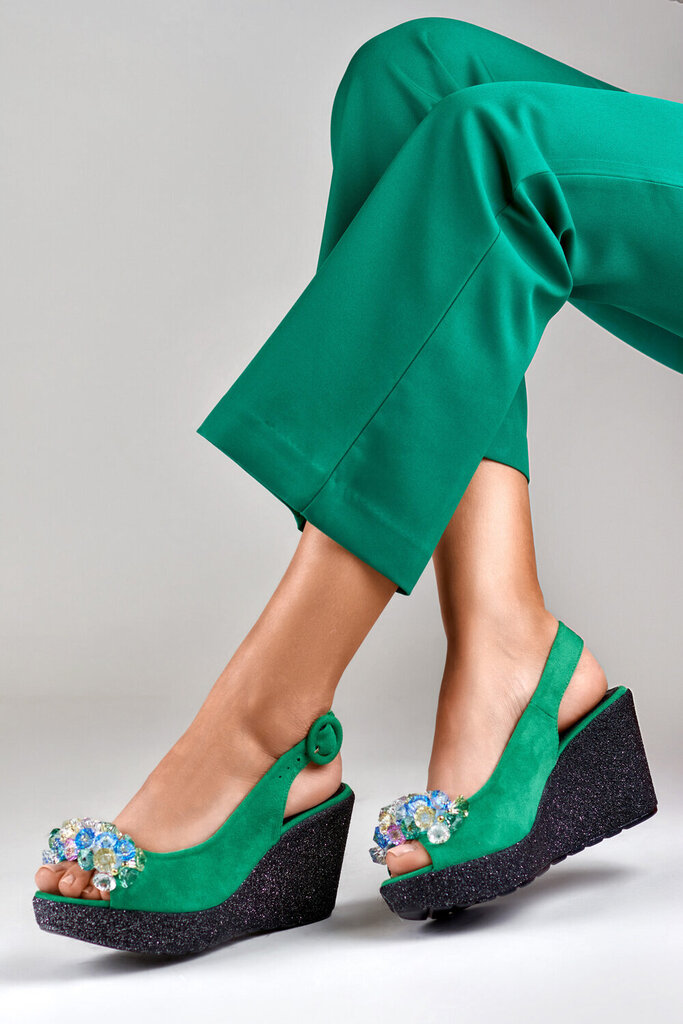 Naiste sandaalid 40719 Primohurt, roheline hind ja info | Naiste sandaalid | kaup24.ee