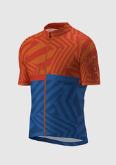 Футболка для велосипедиста Regular 3.0 (оранжево-синиe) цена и информация | Одежда для велосипедистов | kaup24.ee