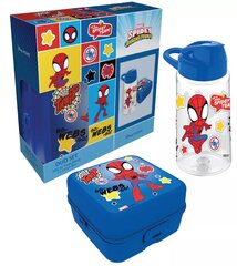 Komplekt Spiderman Spidey, lõunakarp ja joogipudel hind ja info | Toidu säilitusnõud | kaup24.ee