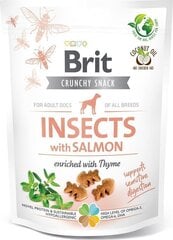 Brit Care Dog Crunchy Cracker с насекомыми и лососем, 200 г цена и информация | Лакомства для собак | kaup24.ee