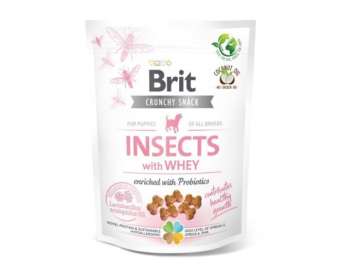 Maiused koertele Brit Care Dog Puppy Insect putukate ja probiootikumidega, 200 g hind ja info | Maiustused koertele | kaup24.ee