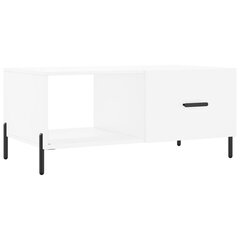 vidaXL kohvilaud, valge, 90 x 50 x 40 cm, tehispuit hind ja info | Diivanilauad | kaup24.ee