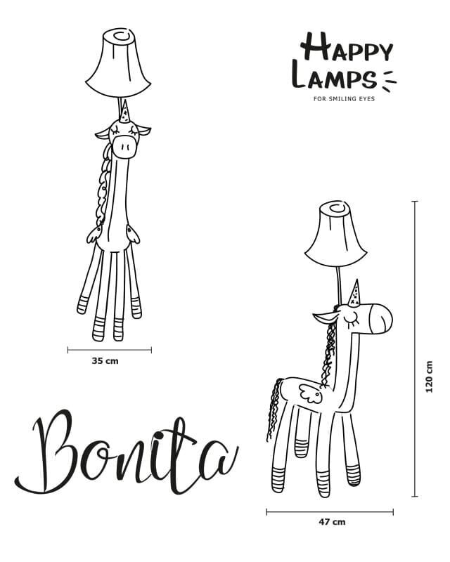 Happy Lamps Bonita laualamp цена и информация | Põrandalambid | kaup24.ee