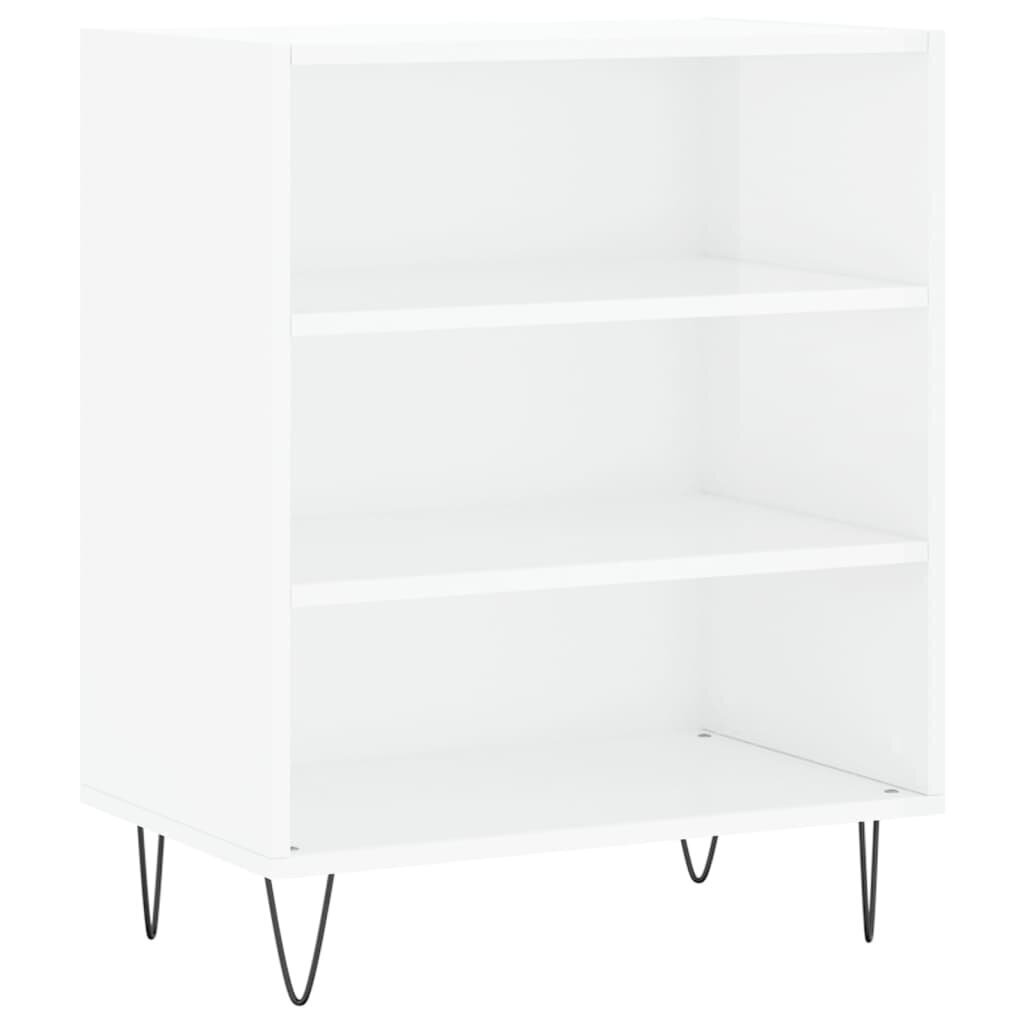 vidaXL puhvetkapp, kõrgläikega valge, 57 x 35 x 70 cm, tehispuit hind ja info | Elutoa väikesed kapid | kaup24.ee