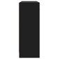 vidaXL puhvetkapp, must, 91 x 28 x 75 cm, tehispuit hind ja info | Elutoa väikesed kapid | kaup24.ee