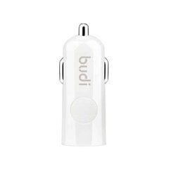 LED car charger Budi 1x USB, 2.4A (white) цена и информация | Зарядные устройства для телефонов | kaup24.ee