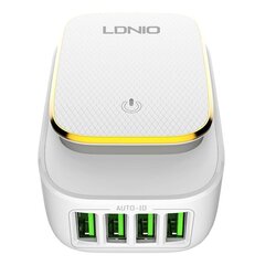 Зарядное устройство для телефона LDNIO A4405, 3x USB, 22 Вт (white) цена и информация | Зарядные устройства для телефонов | kaup24.ee