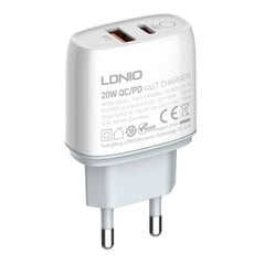 Wall charger LDNIO A2424C USB, USB-C 20W + microUSB Cable цена и информация | Зарядные устройства для телефонов | kaup24.ee