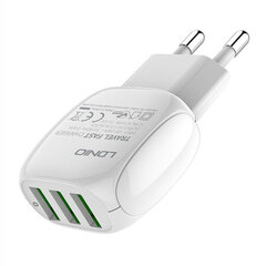 LDNIO Сетевое зарядное устройство LDNIO A3315 3USB + кабель USB-C цена и информация | Зарядные устройства для телефонов | kaup24.ee