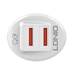 LDNIO Автомобильное зарядное устройство LDNIO C511Q 2USB + кабель Lightning цена и информация | Зарядные устройства для телефонов | kaup24.ee