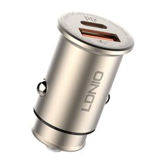 LDNIO LDNIO C506Q USB, автомобильное зарядное устройство USB-C + кабель Lightning цена и информация | Зарядные устройства для телефонов | kaup24.ee