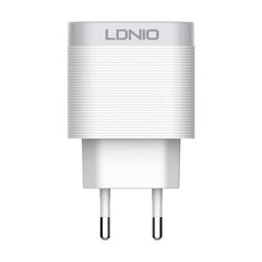 LDNIO Сетевое зарядное устройство LDNIO A303Q USB 18 Вт + кабель Lightning цена и информация | Зарядные устройства для телефонов | kaup24.ee