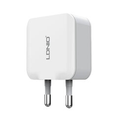 LDNIO Сетевое зарядное устройство LDNIO A2201 2USB + кабель USB-C цена и информация | Зарядные устройства для телефонов | kaup24.ee