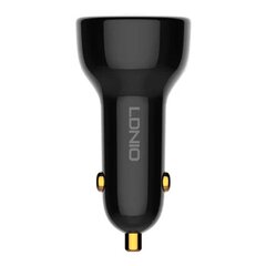 LDNIO Автомобильное зарядное устройство LDNIO C101, USB + USB-C, 100 Вт + кабель USB-C на Lightning (черный) цена и информация | Зарядные устройства для телефонов | kaup24.ee