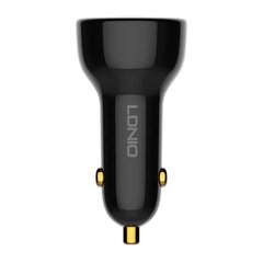 LDNIO Автомобильное зарядное устройство LDNIO C101, USB + USB-C, 100 Вт + кабель USB-C на Lightning (черный) цена и информация | Зарядные устройства для телефонов | kaup24.ee