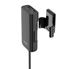 Budi 105W Car Charger, USB + USB-C, PD + QC 3.0 (Black) цена и информация | Зарядные устройства для телефонов | kaup24.ee