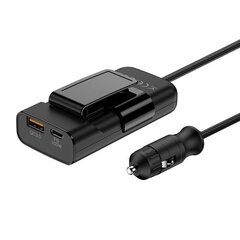 Budi 105W Car Charger, USB + USB-C, PD + QC 3.0 (Black) цена и информация | Зарядные устройства для телефонов | kaup24.ee