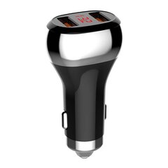 Car charger LDNIO C2, 2x USB, QC 3.0, LED, 36 Вт (black) цена и информация | Зарядные устройства для телефонов | kaup24.ee