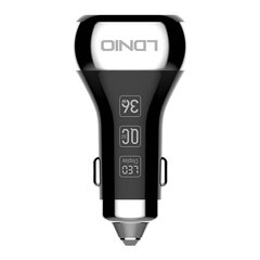 Car charger LDNIO C2, 2x USB, QC 3.0, LED, 36 Вт (black) цена и информация | Зарядные устройства для телефонов | kaup24.ee