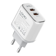 LDNIO Сетевое зарядное устройство LDNIO A2528C 2USB-C 35 Вт + USB-C — кабель USB-C цена и информация | Зарядные устройства для телефонов | kaup24.ee