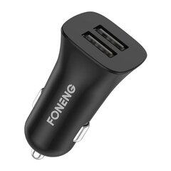 Foneng Автомобильное зарядное устройство Dual USB Foneng C07 2.4A (черный) цена и информация | Зарядные устройства для телефонов | kaup24.ee