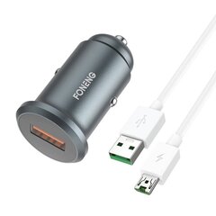 Foneng Комплект автомобильного мини GSM зарядного устройства Foneng C15 4A USB type-C (металл) цена и информация | Зарядные устройства для телефонов | kaup24.ee