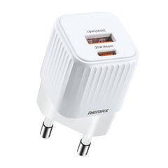 Wall charger Remax, RP-U2, USB, USB-C, 20W (white) цена и информация | Remax Мобильные телефоны, Фото и Видео | kaup24.ee