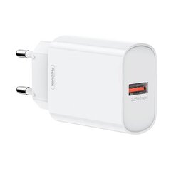 Wall charger Remax, RP-U72, USB, 22.5W (white) цена и информация | Зарядные устройства для телефонов | kaup24.ee