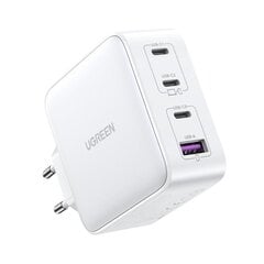 UGREEN Зарядное устройство UGREEN CD226, 3x USB-C, 1x USB-A, GaN, PD3.0, QC4+, 100 Вт, кабель 1,5 м (серый) цена и информация | Зарядные устройства для телефонов | kaup24.ee