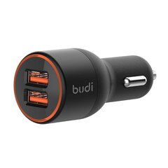 Budi car charger, 2x USB, 36W, QC 3.0 (black) цена и информация | Зарядные устройства для телефонов | kaup24.ee