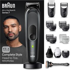 Braun All-in-One Style Kit Series 7 17in1 цена и информация | Точилки | kaup24.ee