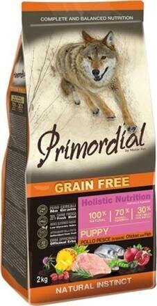 Primordial Grain Free Puppy kõigi tõugude kutsikatele lõhe ja linnulihaga 12 kg цена и информация | Kuivtoit koertele | kaup24.ee