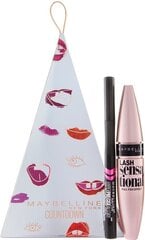 Kosmeetika komplekt Maybelline Xmas: ripsmetušš Lash Sensational Intense Black 9.5 ml + silmakontuurpliiats Hyper Precise 1 ml hind ja info | Ripsmetušid, lauvärvid, silmapliiatsid, seerumid | kaup24.ee