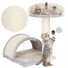 Когтеточка столб для кошек с лежанкой Springos PA1034 цена и информация | Когтеточки | kaup24.ee