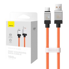 Cable USB do USB-C Baseus CoolPlay 100W 1m (orange) цена и информация | Кабели для телефонов | kaup24.ee