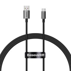 Cable USB do USB-C Baseus Superior100W 1m (black) цена и информация | Кабели для телефонов | kaup24.ee