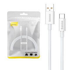 Cable USB do USB-C Baseus Superior 100W 2m (white) цена и информация | Кабели для телефонов | kaup24.ee