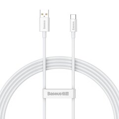 Cable USB do USB-C Baseus Superior 100W 1.5m (white) цена и информация | Кабели для телефонов | kaup24.ee