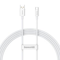 Cable USB do USB-C Baseus Superior 100W 2m (white) цена и информация | Кабели для телефонов | kaup24.ee