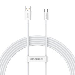 Cable USB do USB-C Baseus Superior 100W 2m (white) цена и информация | Кабели для телефонов | kaup24.ee