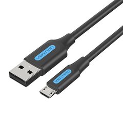 Зарядный кабель USB 2.0 на Micro USB Vention COLBF, 1 м (черный) цена и информация | Кабели для телефонов | kaup24.ee