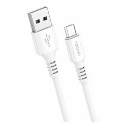 Кабель Foneng X85 3A USB-Micro USB, 1 м (белый) цена и информация | Кабели для телефонов | kaup24.ee